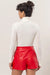 Double Zero - Basic LS Turtleneck Top - Cream - Back