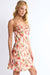 Sage the Label - Aniston Ruched Mini Dress - Red Multi - Side