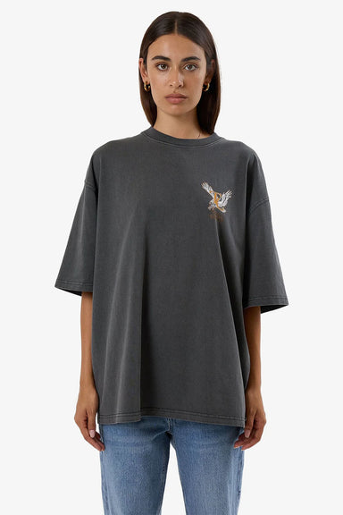 Thrills - Target Eyes Oversized Tee - Merch Black - Front