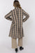 Sage the Label - STEADY BRUSHED PLAID COAT - Camel Multi - Back
