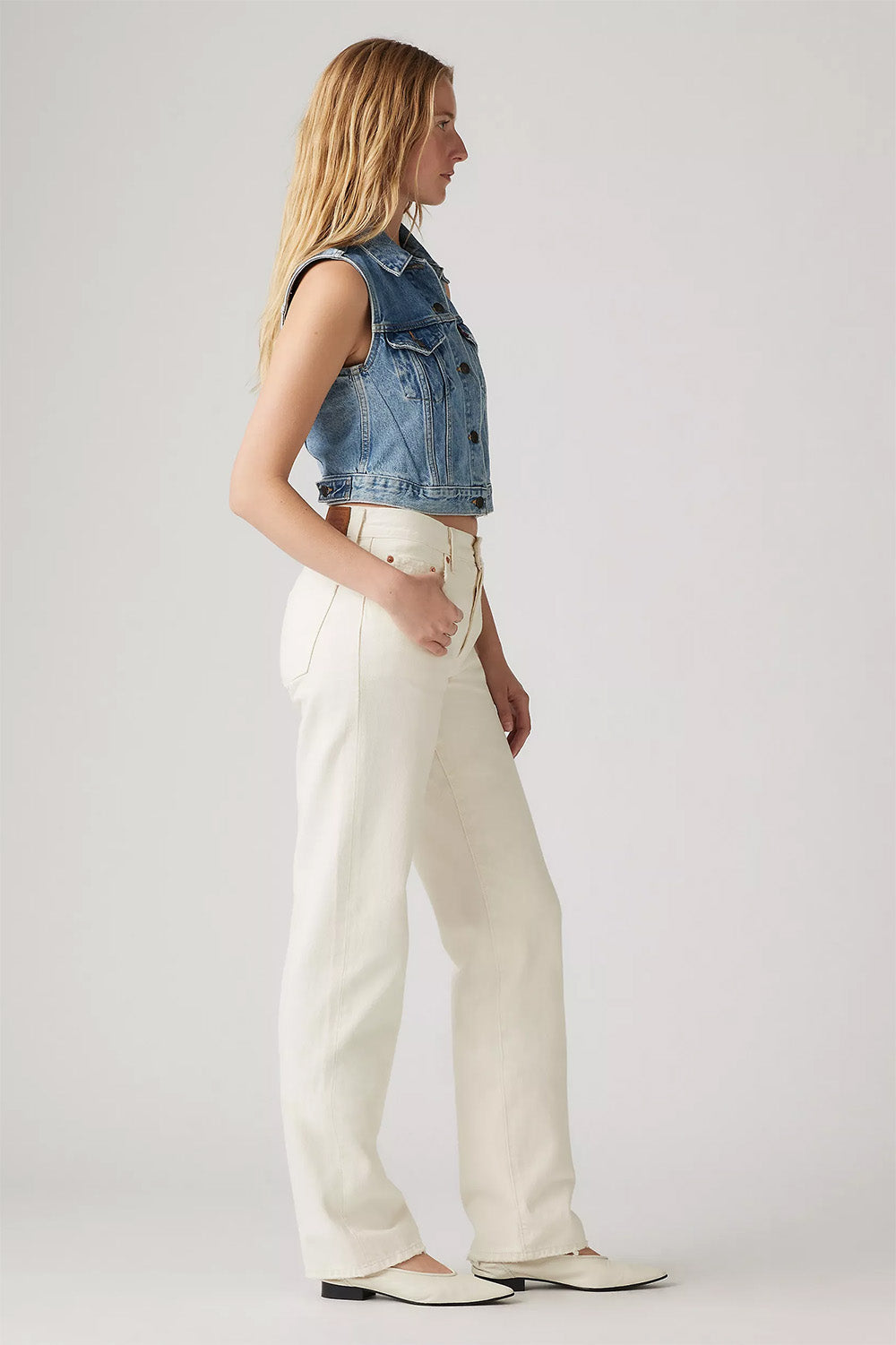 Levis - 501 90s - Ecru Booper - Side