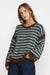 RVCA Frontier Long Sleeve Sweater in Arona Blue — Quarter view