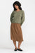 RVCA Sardinia Long Sleeve Sweater in Olive — Full-body view