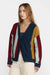 RVCA Unbound Cardigan in Navy — Quarter view