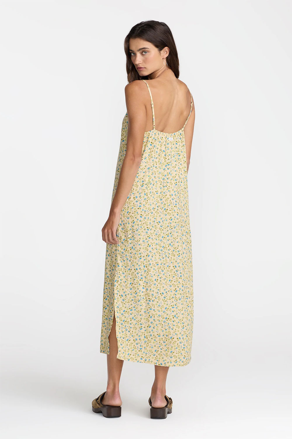rvca amalfi slip dress light tan back