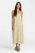 rvca amalfi slip dress light tan front