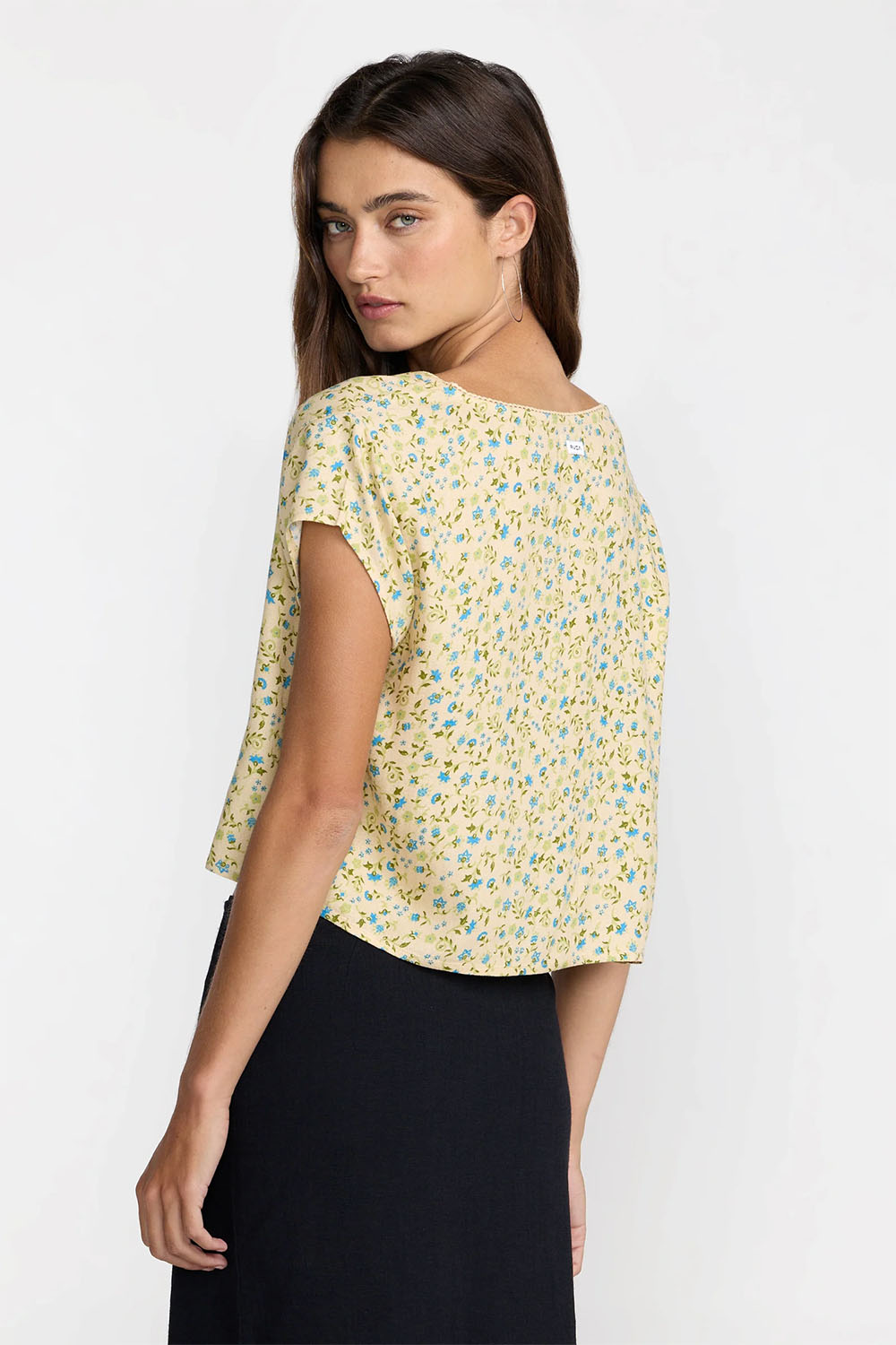 rvca amalfi ss light tan back