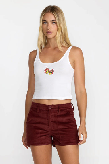rvca aurora short madder brown front