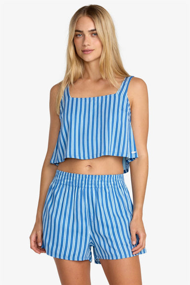 rvca baker top blue relic front