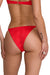 rvca daisies medium french flame red back