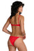rvca daisies underwire flame red back