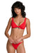 rvca daisies underwire flame red front