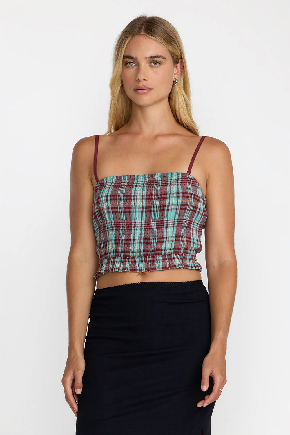 rvca isla cami aqua haze front