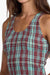 rvca isla dress aqua haze detail