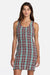 rvca isla dress aqua haze front