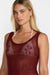 rvca key west dress madder brown detail