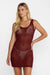 rvca key west dress madder brown front