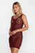 rvca key west dress madder brown side
