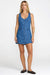 rvca lainey mini dress crystal blue 