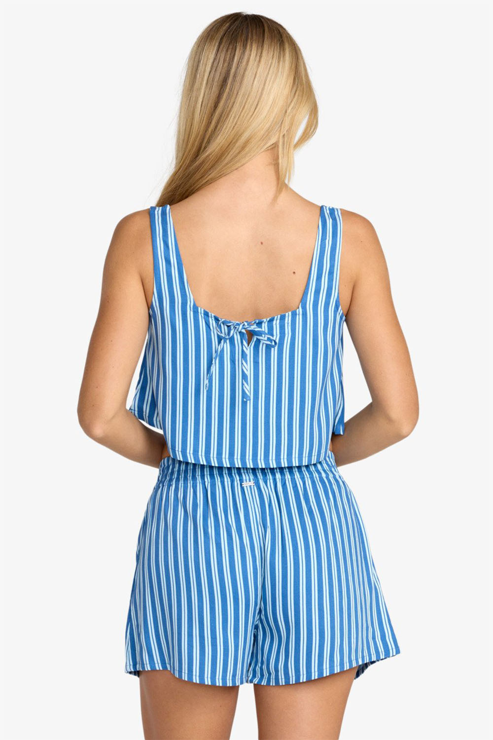 rvca mikey boxer short blue relic back