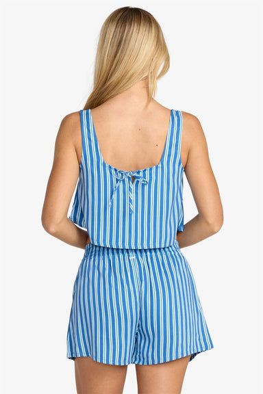 rvca mikey boxer short blue relic back