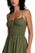 rvca raya midi dress olive detail
