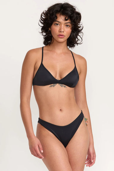 rvca solid triangle crossback black front