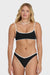 rvca tanlines bound v hike crop black pebble front