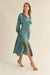 Reset by Jane - Claudia Dress - Dark Aqua - Side
