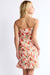 Sage the Label - Aniston Ruched Mini Dress - Red Multi - Back