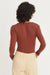 Double Zero - Knitted LS Bodysuit - Chestnut - Back