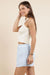 Sadie & Sage - Alexis Knit Sweater Tank - Ivory - Side