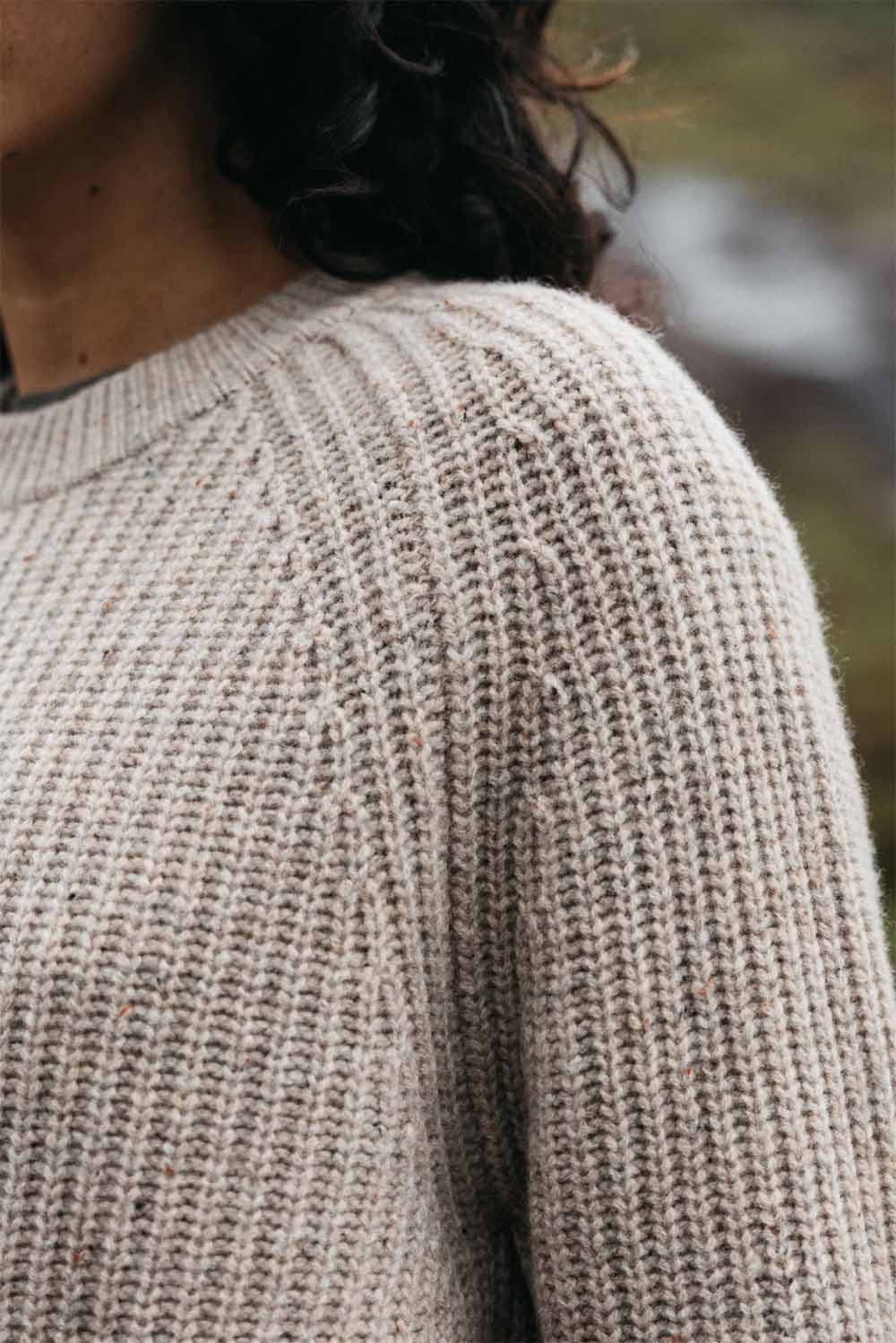 Finisterre - Mora Jumper - Oatmeal - Detail