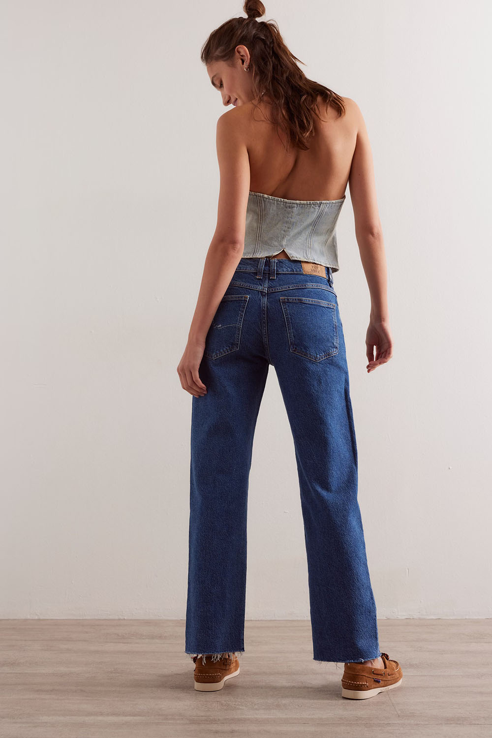 Free People - Risk Taker Mid-Rise Straight - Be Bold - Back