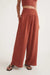 Marine Layer - Sophia Double Cloth Pant - Rust - Front