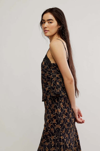 Free People - Bali Margot Top - Black Combo - Side