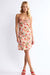 Sage the Label - Aniston Ruched Mini Dress - Red Multi