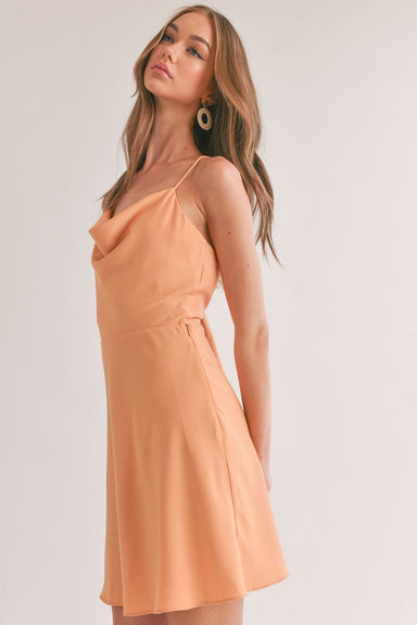 Sage the Label - Jess Mini Dress - Apricot - Side