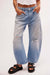 Free People - Good Luck Mid Rise Barrel - Barnyard Blue - Front