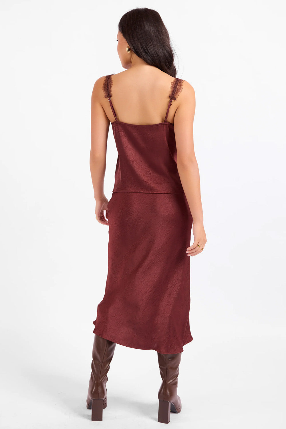 sadie-and-sage-ceremony-midi-skirt-dark-wine-back