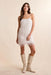 Sadie & Sage Angel Wings Fringe Mini Dress in Ivory — Full-body view