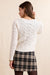 Sadie & Sage Celeste Bows Cardigan in Cream — Back view