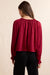 Sadie & Sage Inner Circle Poet Blouse in Red — Back view
