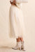 Sadie & Sage Invitation Tulle Midi Skirt in Cream — Back view