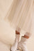 Sadie & Sage Invitation Tulle Midi Skirt in Cream — Hem detail view