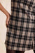 Sadie & Sage Served Up Plaid Mini Dress in Black Multi — Fabric detail view