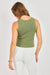 sadie and sage alexis boatneck sweater tank avocado back