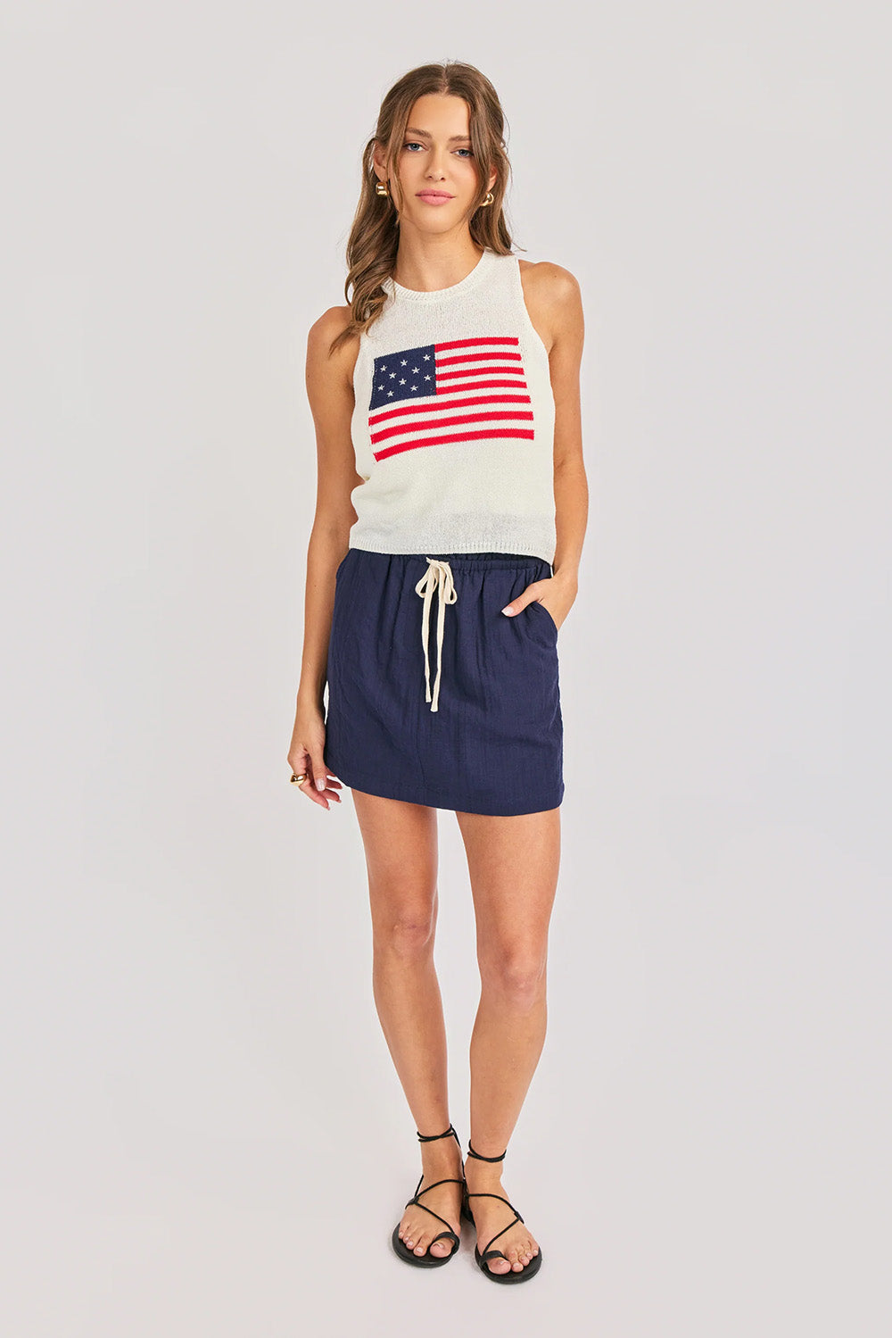 sadie and sage american spirit sweater tank ivory