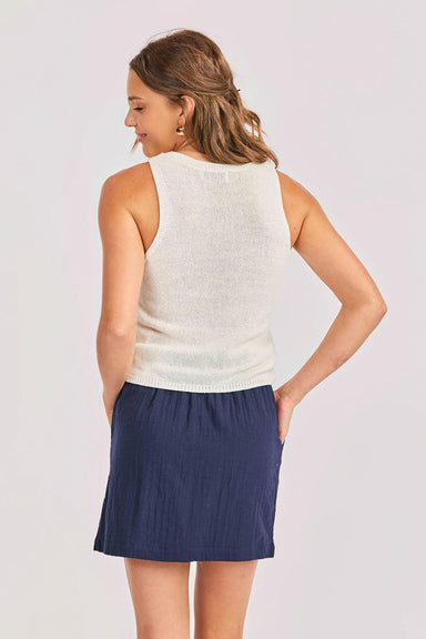 sadie and sage american spirit sweater tank ivory back