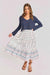 sadie and sage calico pullover navy